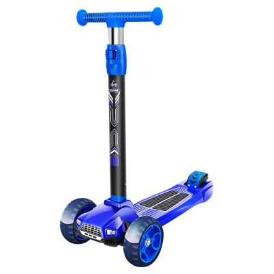 China Child Extra Size Platform PU Wheels 3 Wheels Moped Flashing Scooter For Kids for sale