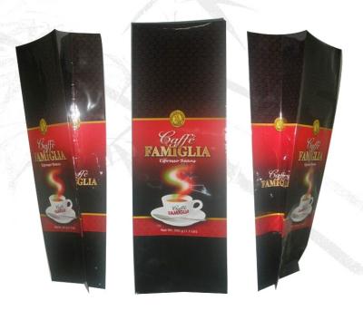 China Bottom Gusset Net Weight 270g Coffee Tea Bags , Glossy Self Standing Bag for sale