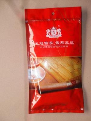 China Humidity Controlled Cigar Humidor Bag Plastic Cigar Bags For 4 Cigars for sale