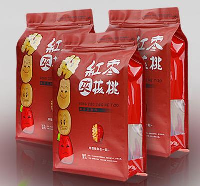 China Customize Standup Pouch With Zipper , Red Date Packaging Bags for sale