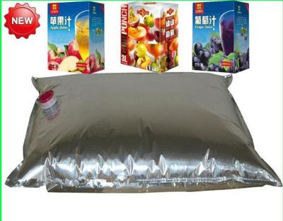 China Aluminum Foil Bib Bag In Box 3 L Apple Or Orange Juice With Tap for sale