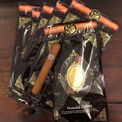 China Cigar Tabacco Ziplock Humidor Bags Four Pcs Cigar Bags Pacakging for sale