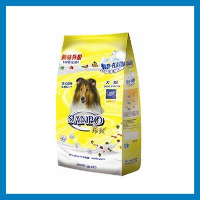 China Laminated Material Food Industrial Use doypack bags for pet food packaging for sale