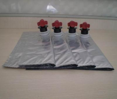 China Customizable Laminated foil aseptic BIB Bag In Box Wine Packaging 3L 5L for sale