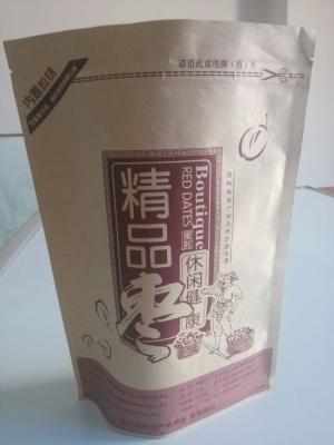 中国 食品等級のクラフト紙は袋、Doypack 袋を包む赤い日付を立てます 販売のため