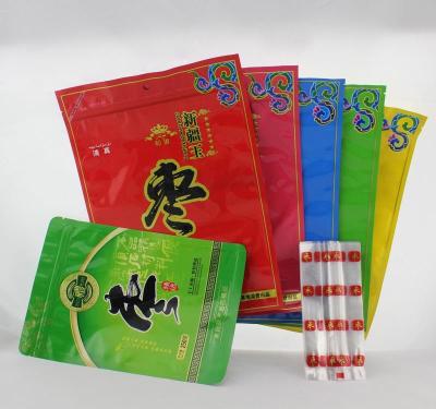 China Gravure Printing Resealable Food Plastic Bags , Free Standing Red Date Zip Lock Plastic Bags for sale