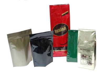 China Gold and silver Foil Doypack bags For Tea and Coffee for sale