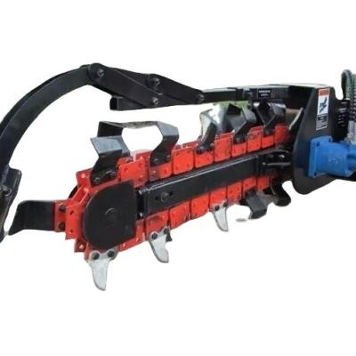 China Building Material Shops Chainsaw Trenching Machine Farm Trencher Cable Chain Digging Trencher For Ox/Excavator/Skid Tractor for sale