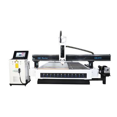 China Advertising Company 1325 CNC Router Auto Tool Change ATC CNC Router Wood Carving Machine for sale