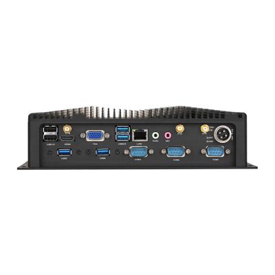 China Fanless industrial servers Nvidia independ GPU embedded BOX PC with Intel/AMD CPU inside 225 mm (w) x 188 mm (d) x 59mm (h) for sale