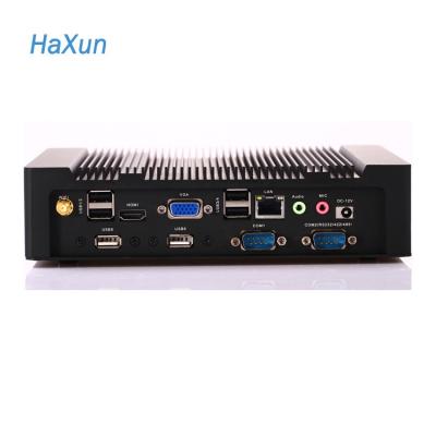 China Slient Intel Assembled Desktop K900,12V Mini Computer with Atom D2550, 1080P, Fanless PC 6 USB2.0 for sale