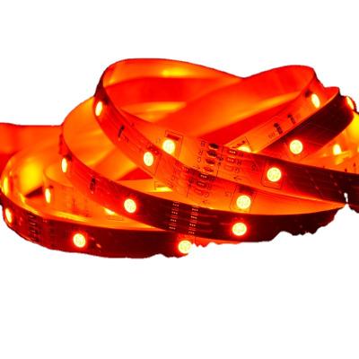 China Desktop 10mm Flexible PCB 60 leds/m 24V SMD 5050 RGB LED Strip for sale