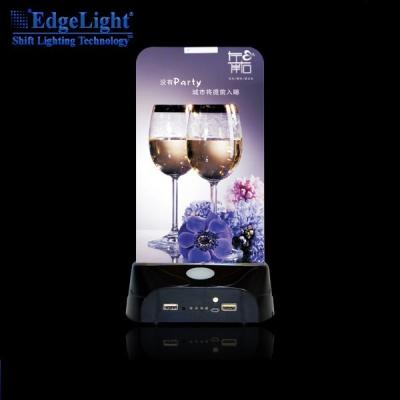 China Cafe/Night Bar/Shop Table Standing Clear Acrylic Menu Card Holder Used For Restaurant Hotel Night Bar for sale