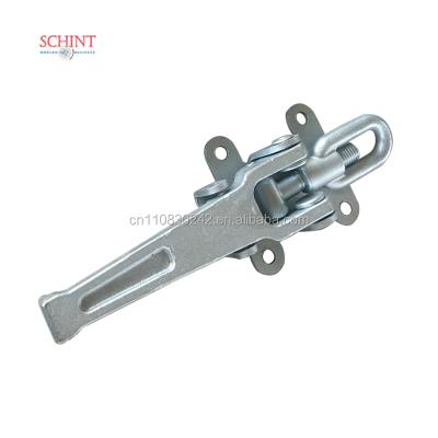 China Stainless Steel Trailer Latch Door Truck Concealed Ragged Door Spring Latch Bolt Loaded Snap Door Lock for sale