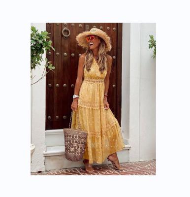 China Breathable Made In China Fashion Sexy Women Dresses Sleeveless Dresses Lady Beach Cotton Dresses for sale