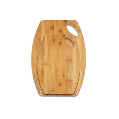 China 2 Pcs Disposable 100% Organic Bamboo Cutting Board For Kitchen Laser Custom Logo for sale