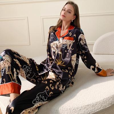 China QUICK DRY summer designer pajamas women's two-piece hot sale printing Pajamas Long Sleeve sets for women's clothing for sale