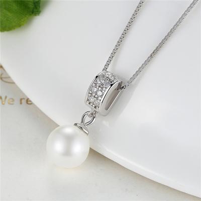 China Custom Fashion Qings Mother Choker Jewelry 925 Sterling Silver Women Natural Pearl Luxury Necklace Nickel Free for sale