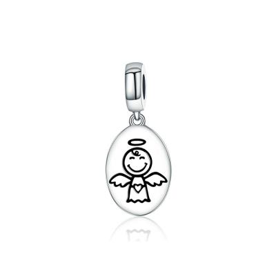 China Nickel Plated Free OEM Sterling Silver Modern Design Qings Angel Charms Pendant for sale