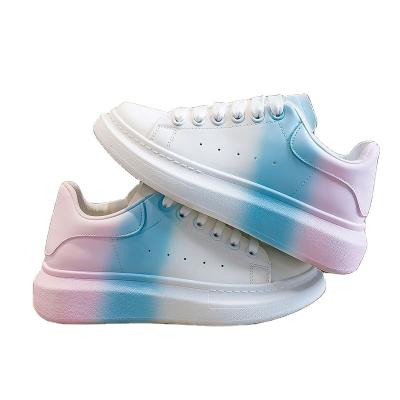 China Wholesale fashion trend cheap white shoes for women deep soled to step up casual shoes sneakers for women for sale