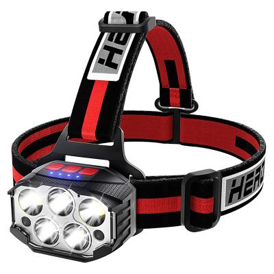 China COB led headlight new products 6 modes USB charging 1000 lumens sensor light headlight for sale waterproof for sale