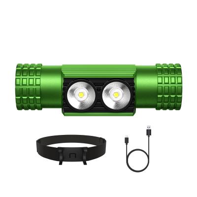 China Type-C High Power Headlight Factory New Arrival Powerful Aluminum USB Rechargeable Head Lamp 1500 Lumen Worklight for sale