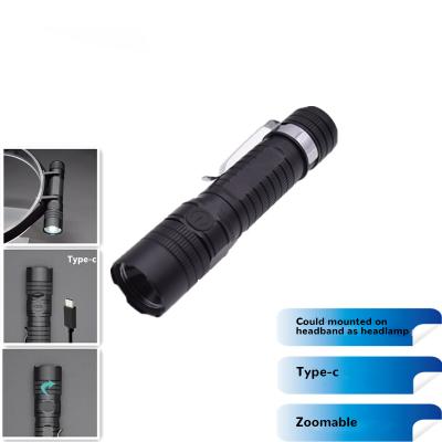 China Factory Directly Adjustable Hot Sale Flashlight Focus High Power Waterproof Mini Rechargeable 18650 LED Hunting Torch for sale