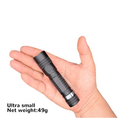 China Adjustable Focus Flashlight Factory Direct Sale Most Popular 18650 Rechargeable Battery Cable Waterproof Small But Powerful Flashlight for sale