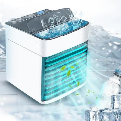 China 7 Colors Led Lightweight Free Sample Electric Air Conditioner Room Cooler Air Cooler With Strong Wind Small Air Cooler Easy To Carry for sale