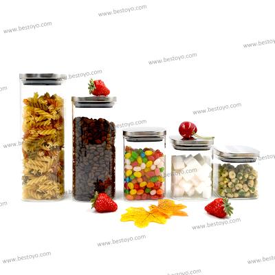 China Sustainable Storage Jar For Tube Shaped Storage Glass Jar For Spice Glass Jar High Borosilicate Glass for sale