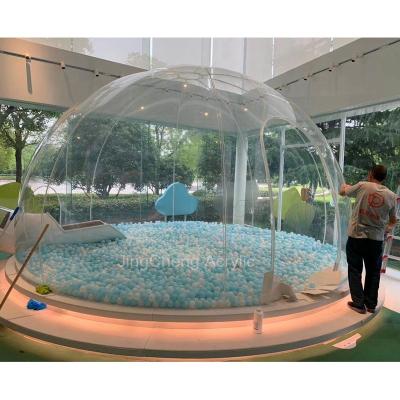 China China 5.2 Meters Chirldren Playroom Recreation , Clear Acrylic Ball House , Transparent And Safety Playroom for sale