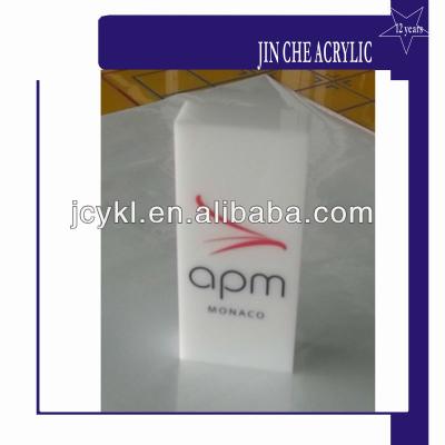 China Acrylic White Solid Acrylic Sheet With Logo , Customized Logo Tabletop Display for sale