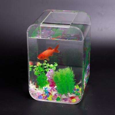 China China factory direct sale clear acrylic aquarium, desktop rectangle transparent acrylic aquarium, square acrylic tank for sale