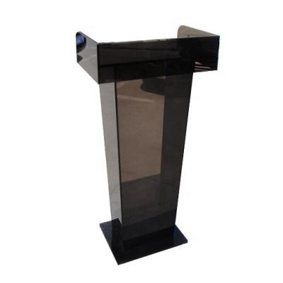 China modern design commercial black acrylic furniture lectern, black acrylic podium, acrylic lectern podium wedding furniture for sale