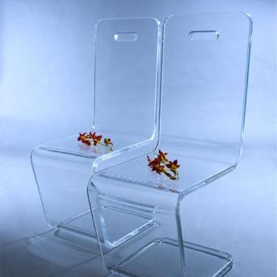 China ROCKING CHAIR Z Shaped Clear Acrylic Plastic Chair, Model Transparent Acrylic Chair, Z Z Chair for sale