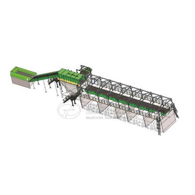 China Guoxin eco-friendly municipal solid waste sorting line msw automatic sorting and recycling line msw sorting line for sale