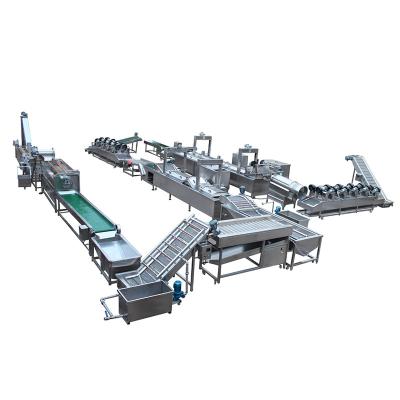 China french fries production line bakery application sets up automatic frozen french fries production line for sale