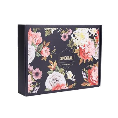 China Wholesale Disposable Fashion Transport Packaging Custom Boxes Folding Corrugated Box Paper Mailing Black Box for sale