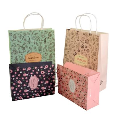 China Amazon disposable sweet cartoon printed cute paper bag gift paper bag for birthday for sale