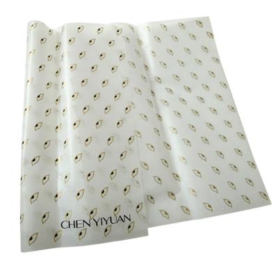 China Custom high quality transparent colorful printed tissue paper gift wrapping anticurl for apparel for sale