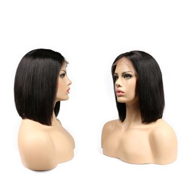 China Virgin Body Wave YF Part Human Hair Short Bob Wigs Full Lace Front Wig Brazilian Bob Wigs Pre Plucked With Baby Medium Hair for sale