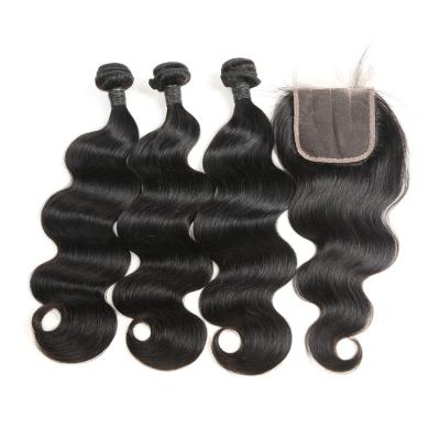 China Vietnamese Body Wave Cuticle Aligned Hair Body Wave Bundles With Closure Virgin Hair Extensions Body Weave 3 Bundles With 1 Closure for sale