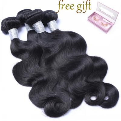 China Indian Real Human Hair Body Wave Body Wave Hair Bundles 100% Virgin Hair 3 Bundless With Top 4*4 Lace Closure for sale