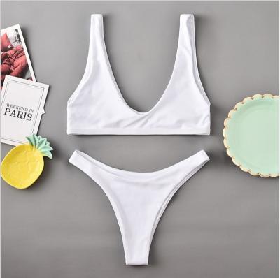 China Summer Fashion Digital Printing Sexy Bikini Swimwear Plus Size Women's Shorts Bra Swimwear Two Piece Set for sale