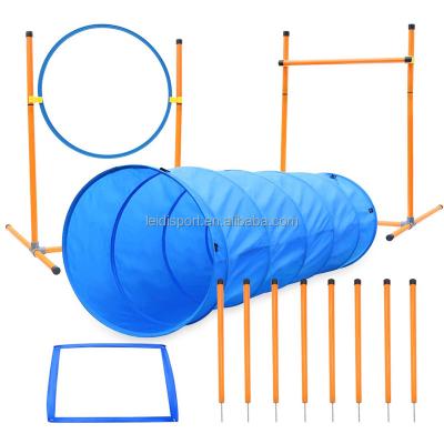 China Stocked Pawise Dogs Outdoor Games Agility Exercise Training Dog Weaving Poles Training Equipment For Dogs for sale