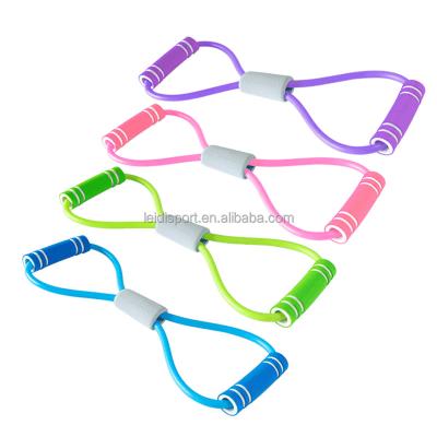 China Figure 8 Band Tension Rope Stretcher Yoga Fitness Equipment Belt Elastic Rope Open Shoulder And Beautiful Back for sale