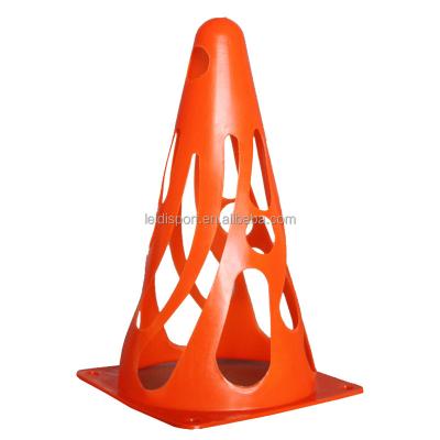 China Wholesale PE Sports Agile 9 Inch Orange Green Football Cone 25 Field Cone Marker for sale