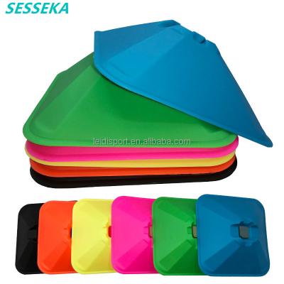 China PP Wholesale Square Thickened Sign Disc Football Training Agility Marking Disc Football Cone Environmentally Friendly for sale