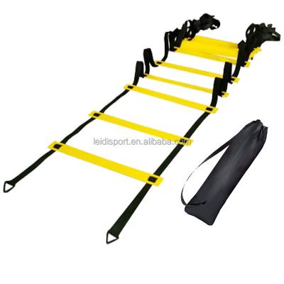 China Multifunctional PP Sports Speed ​​Agile Ladder Rope Ladder Speed ​​Training Football Soccer Training Equipment for sale