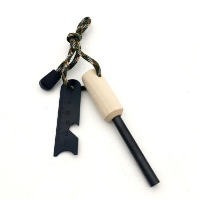 China Match Durable Durable Magnesium Metal Rod Waterproof Stick Flint Fire Starter Camping Ferro Survival Kit for sale